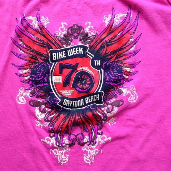 Bike Week Halter Top Pink 70th Ann. Vintage 2011 - Picture 2 of 5